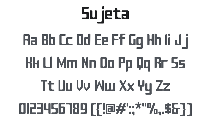 Sujeta Font Family