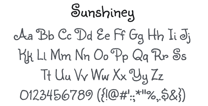 Sunshiney Font