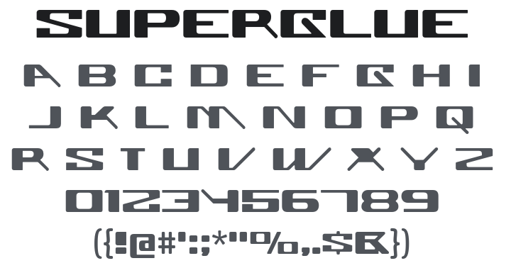 Superglue Font