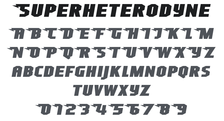 Superheterodyne Font