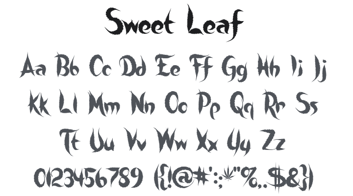 Sweet Leaf Font