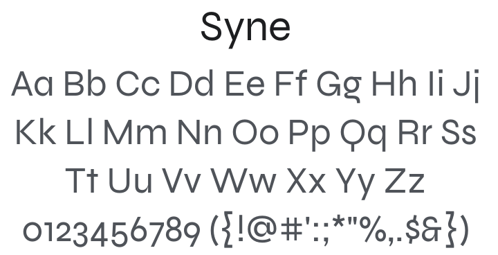 Syne Font Family
