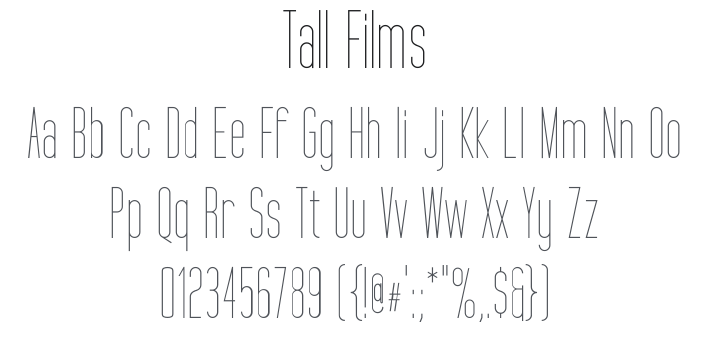 Tall Films Font Family