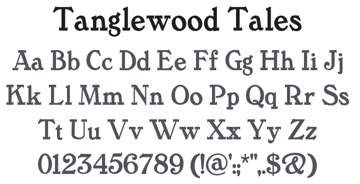 Tanglewood Tales Font