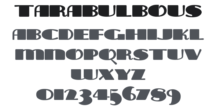 Tara Bulbous Font