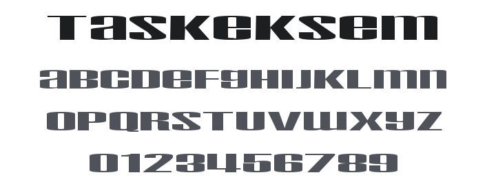 Taskeksem Font Family