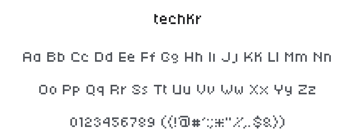 Techkr Font
