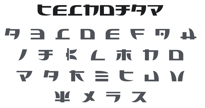 Tecnojap Font