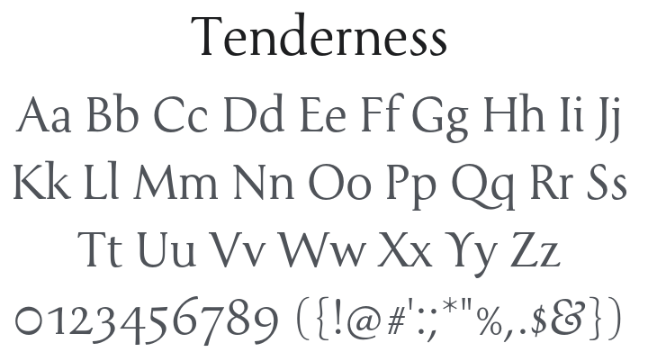 Tenderness Font