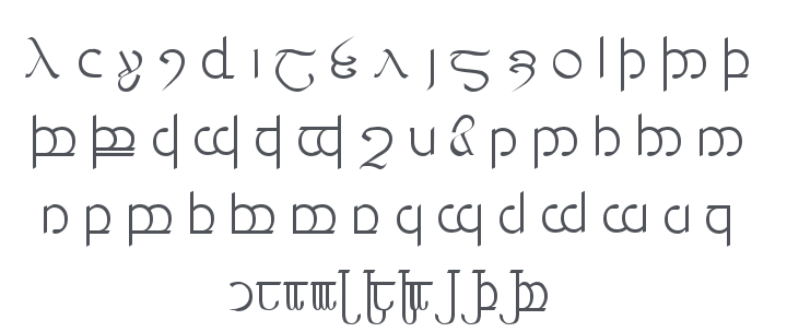 Tengwar 3 4 5 Font Family