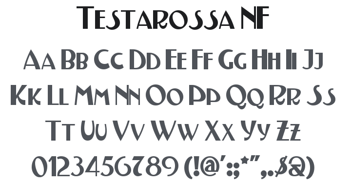 Testarossa NF Font