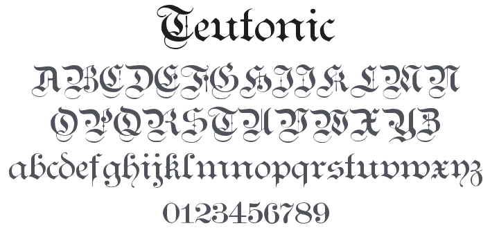 Teutonic Font Family