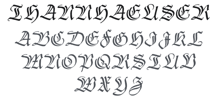 Thannhaeuser Zier Font