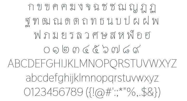 Thasadith Font Family