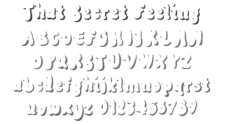 That Secret Feeling Font