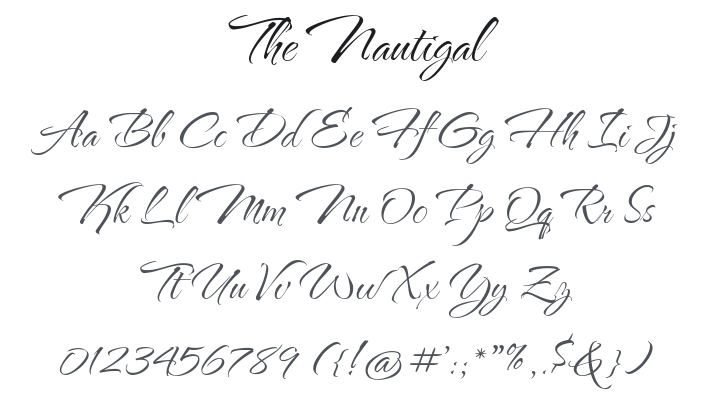 The Nautigal Font Family