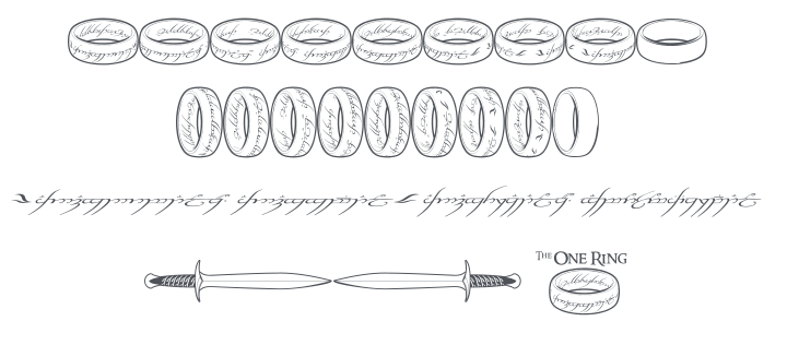 The One Ring Font