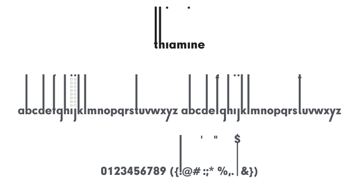 Thiamine Font