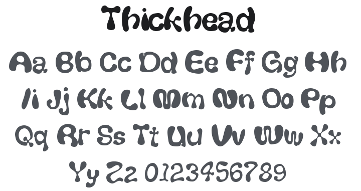 Thickhead Font Family