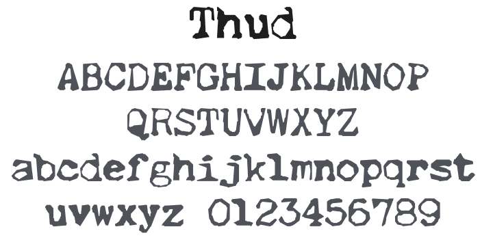 Thud Font