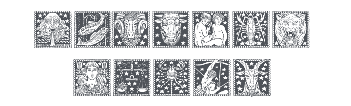 Tierkreis 4 Font