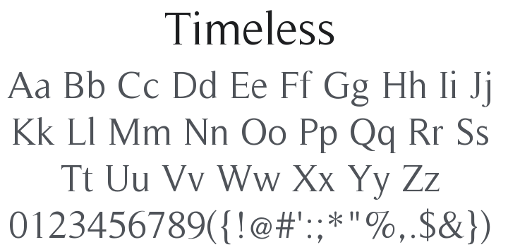 Timeless Font Family