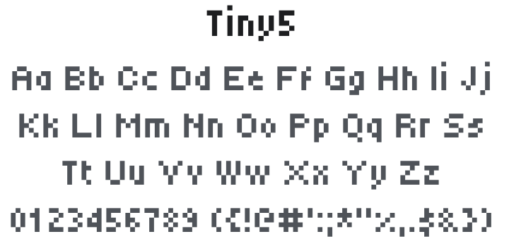 Tiny5 Font Family