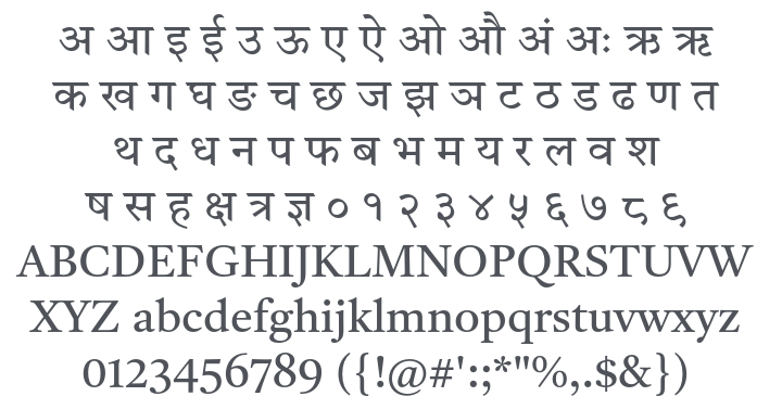 Tiro Devanagari Hindi Font Family