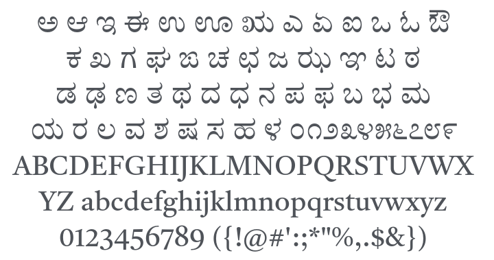 Tiro Kannada Font Family