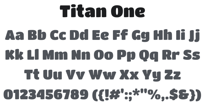 Titan One Font