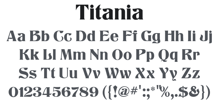 Titania Font