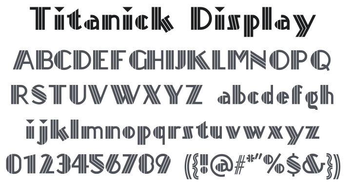 Titanick Display Font