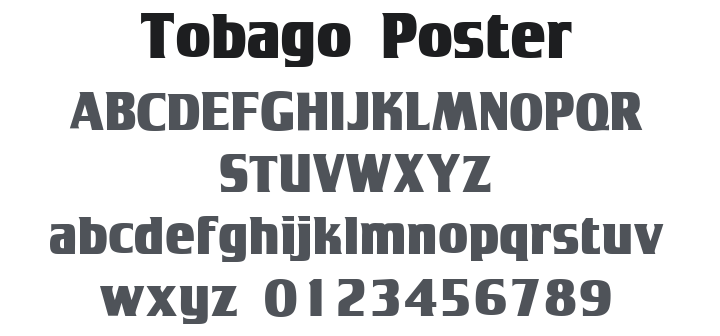 Tobago Poster Font Family