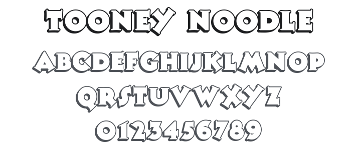 Tooney Noodle Font