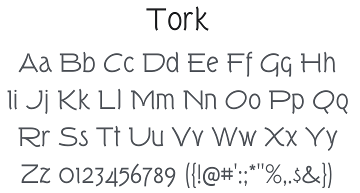 Tork Font Family
