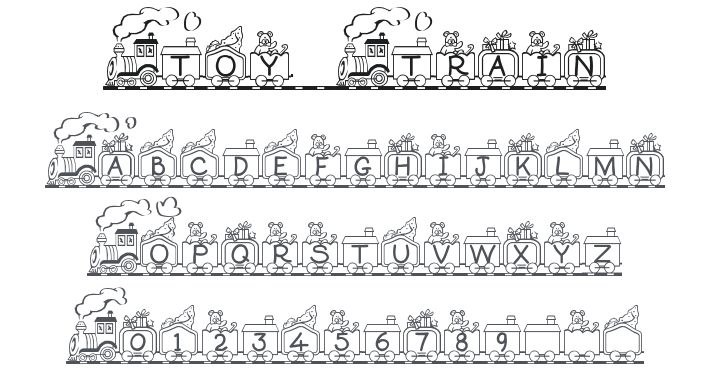Toy Train Font