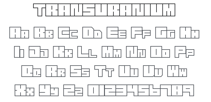 Transuranium Font