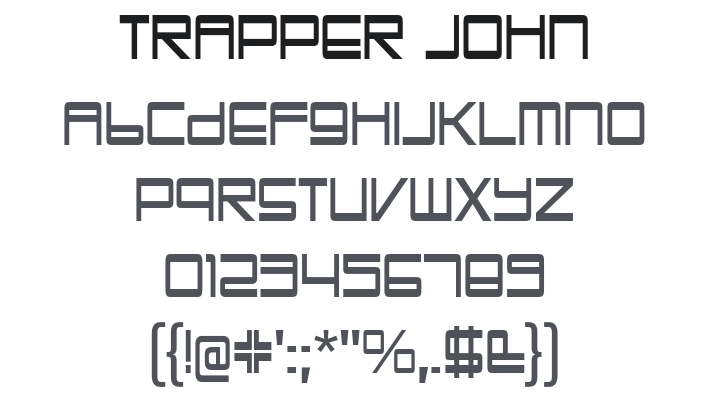 Trapper John Font