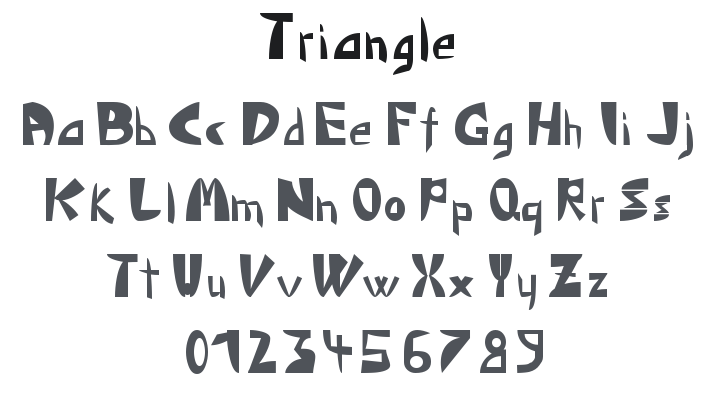 Triangle Font