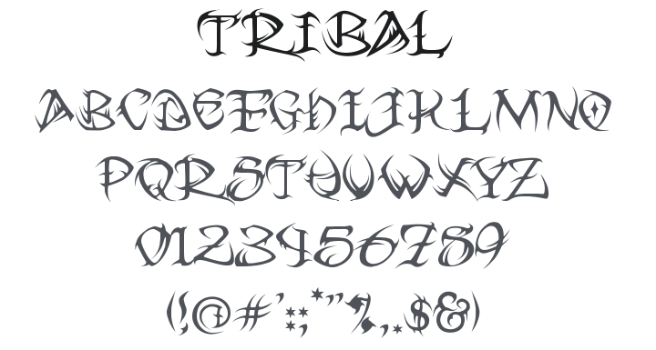 Tribal Font Family
