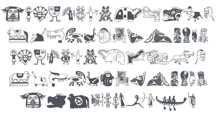 Tribalistica Figures Font Family