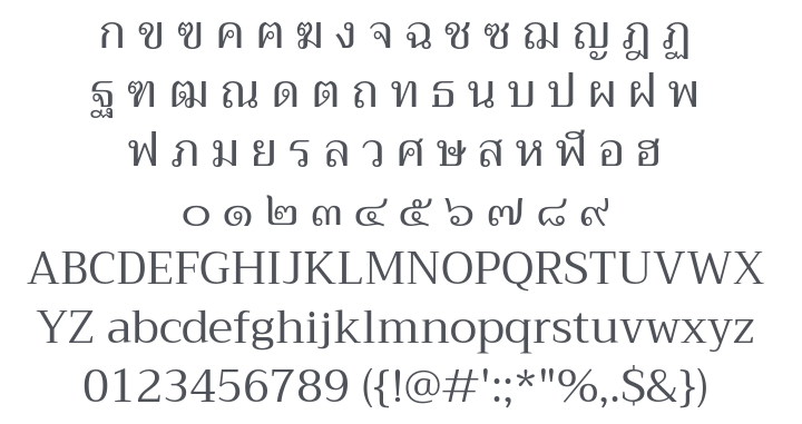 Trirong Font Family