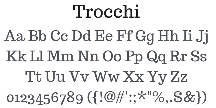 Trocchi Font