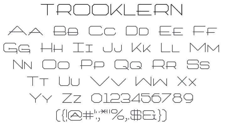Trooklern Font