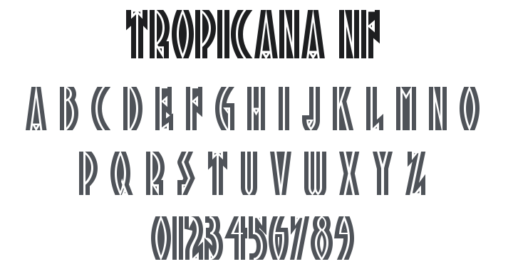 Tropicana NF Font