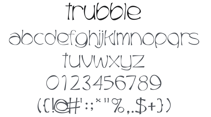 Trubble Font