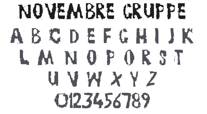 TRUCK Novembre Gruppe Font