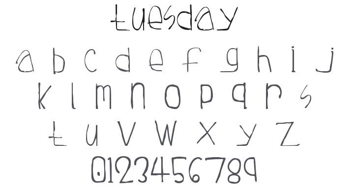 Tuesday Font