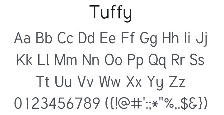 Tuffy Font Family
