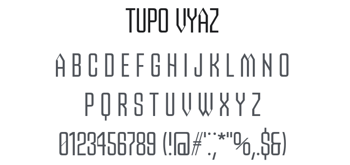 Tupo Vyaz Font Family
